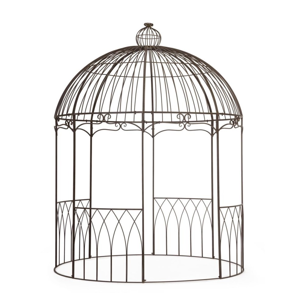 GAZEBO BRUMAL METALLO MARRONE